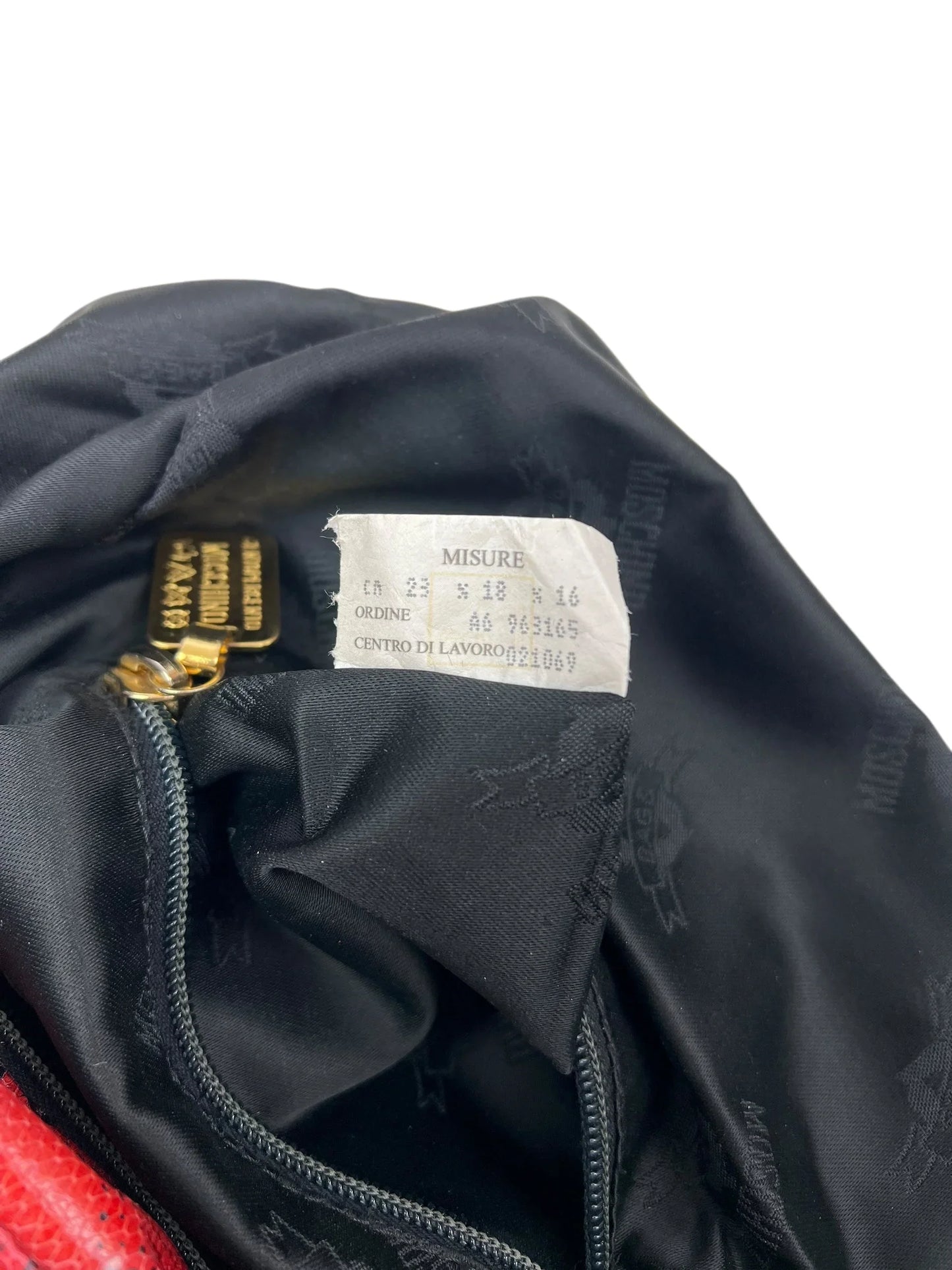 Moschino mid 1990s Python bag