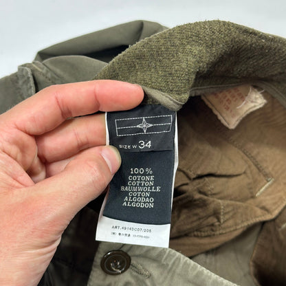 Stone Island AW08 Denims Multipocket Baggy Cargo Trousers - L | Default Title, Green