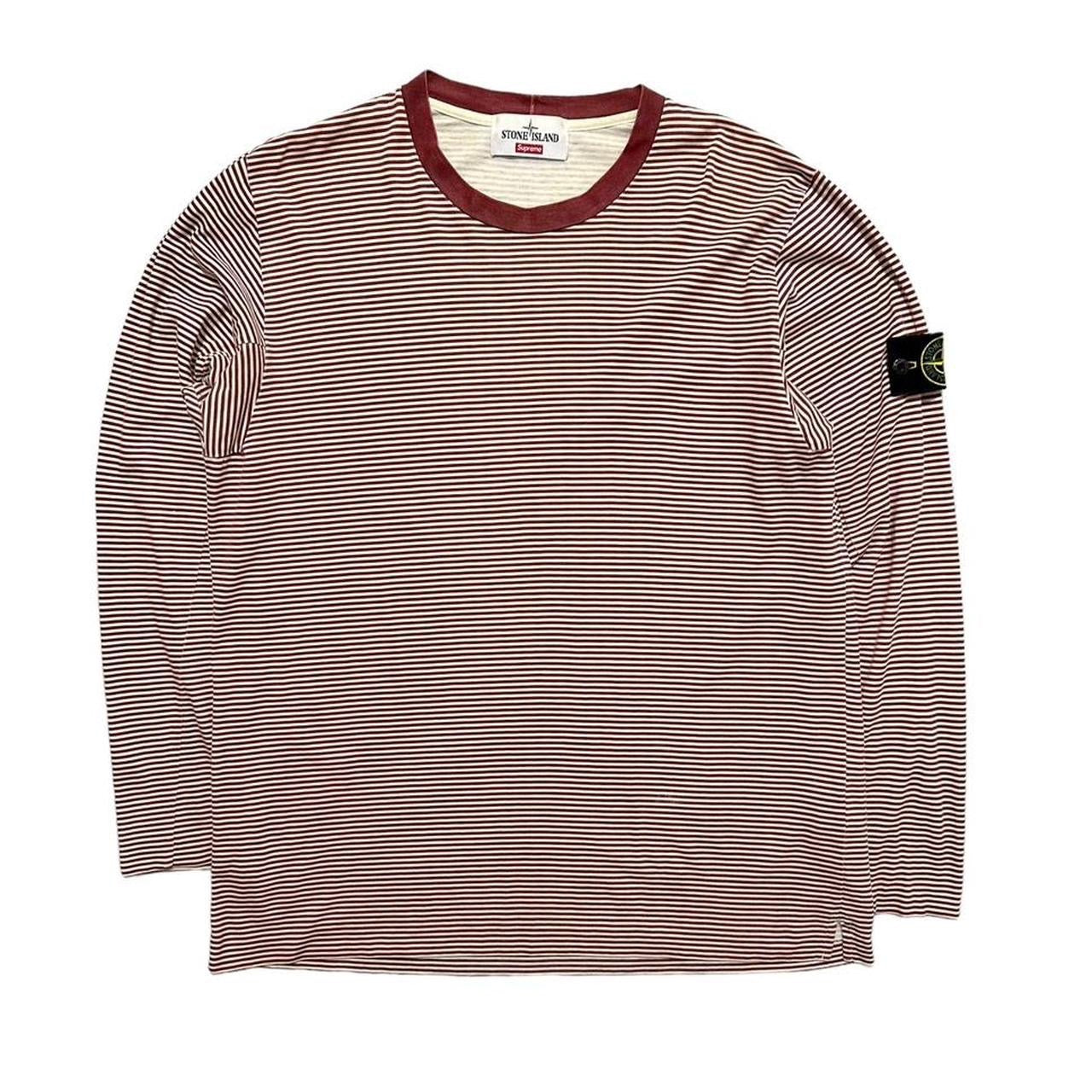 Stone Island Supreme Long Sleeve Striped Top