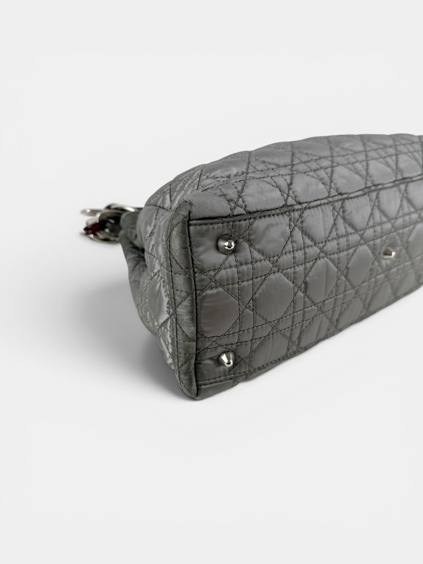 2009 Christian Dior Charming Lock Grey Handbag | O/S, Grey