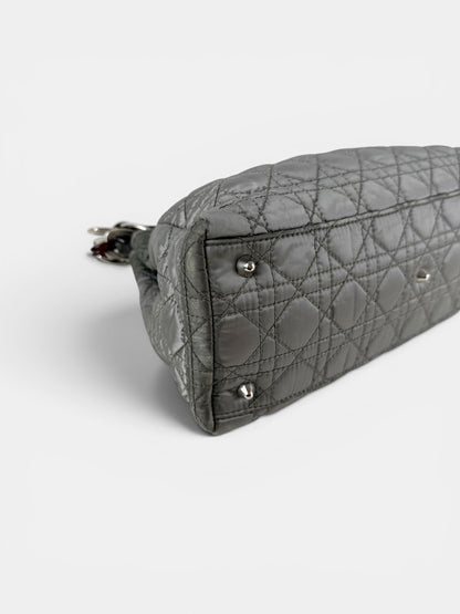 2009 Christian Dior Charming Lock Grey Handbag | O/S, Grey