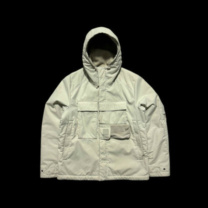 CP Company Cream Fleece Lined Heavyweight Dynatec Metropolis Jacket