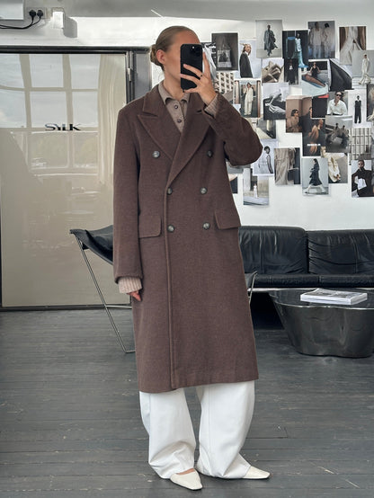 Sportmax 1990s Wool Double Breasted Coat - M/L