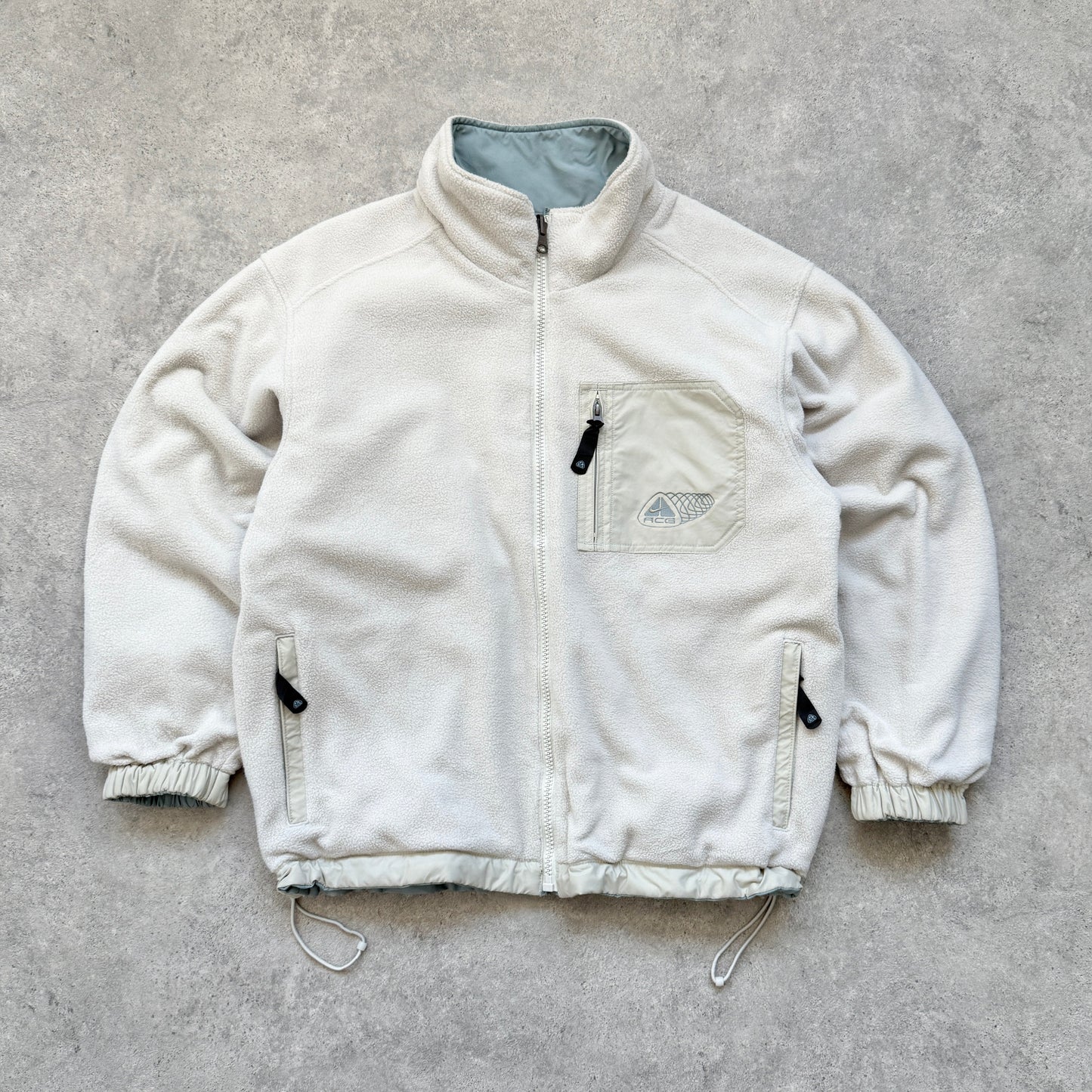 Nike ACG RARE 2000s reversible heavyweight Storm Clad fleece jacket (M)