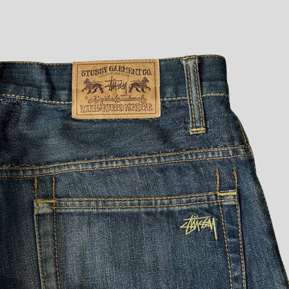Stussy 00’s Spellout Graphic Logo Jeans - 30-32
