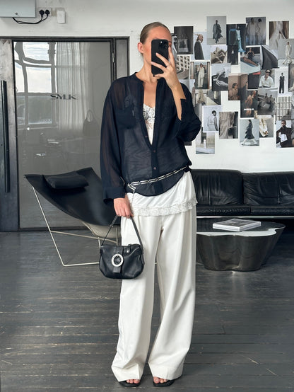 Armani Jeans 1990s Sheer Shirt - M