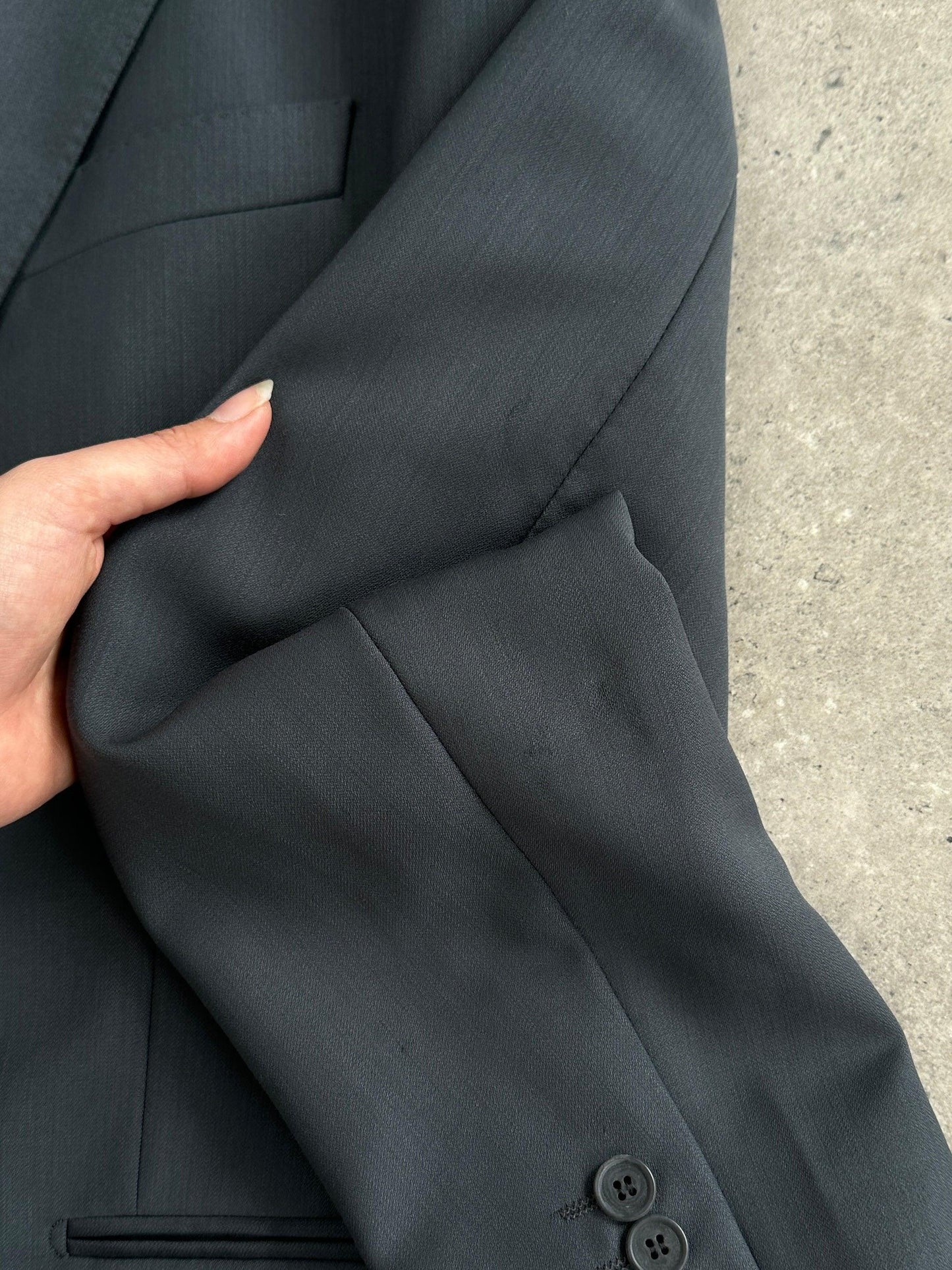 Italian Vintage Pure Wool Double Breasted Suit - 40R/W28 - Known Source