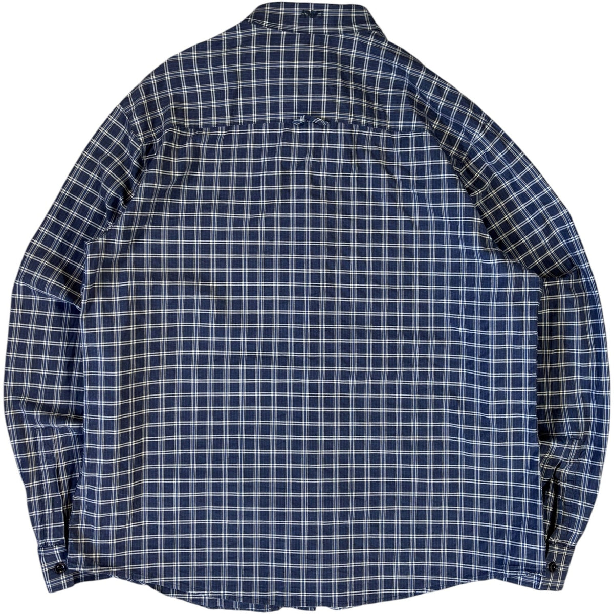 Armani Jeans 00’s Checkered Long Sleeve Shirt XL | XL, Navy