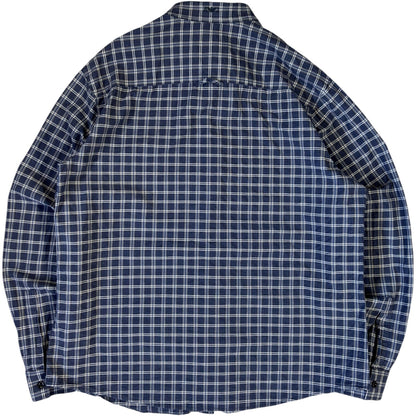 Armani Jeans 00’s Checkered Long Sleeve Shirt XL | XL, Navy