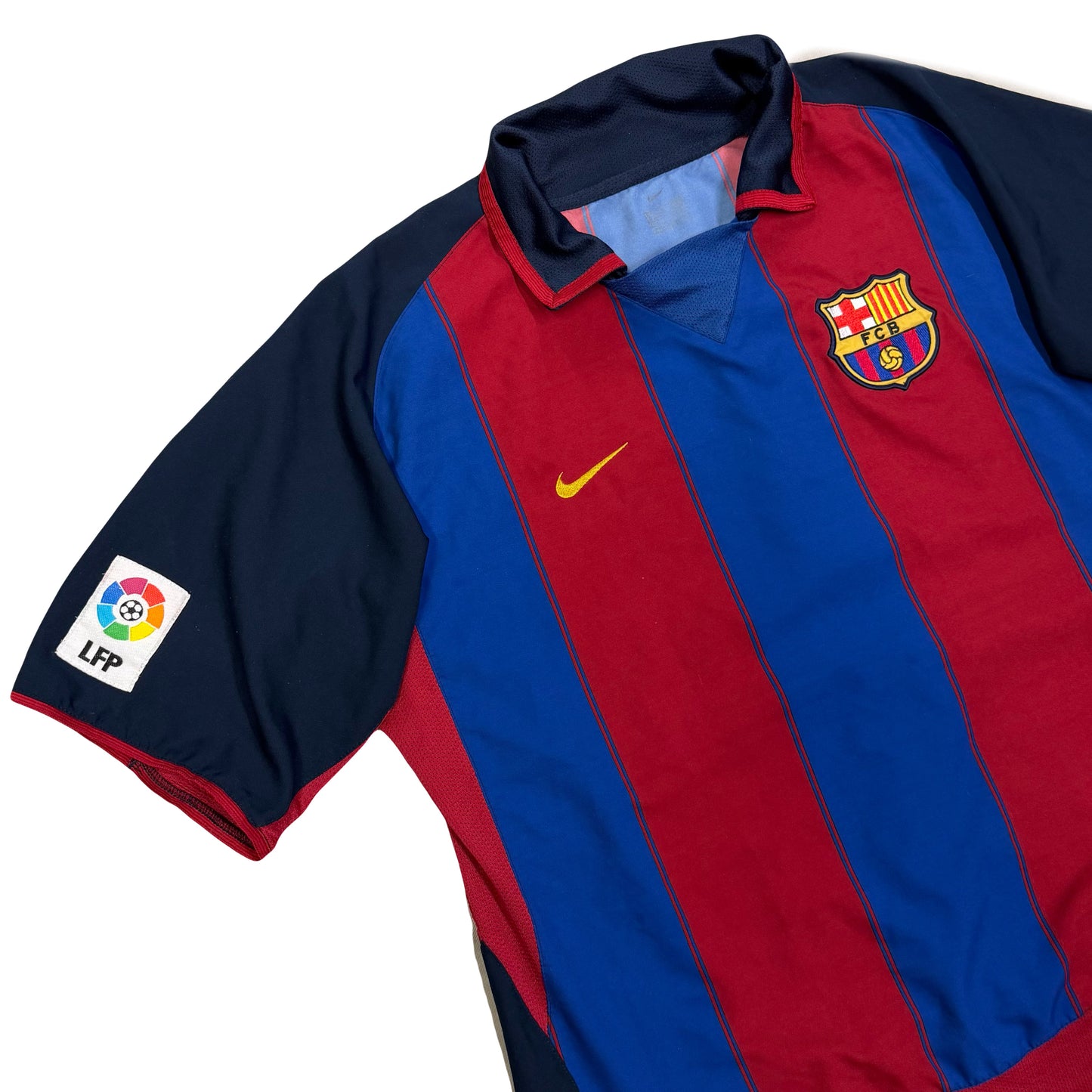 Nike Barcelona 2003/04 Shirt (L) | Red, Red, Blue