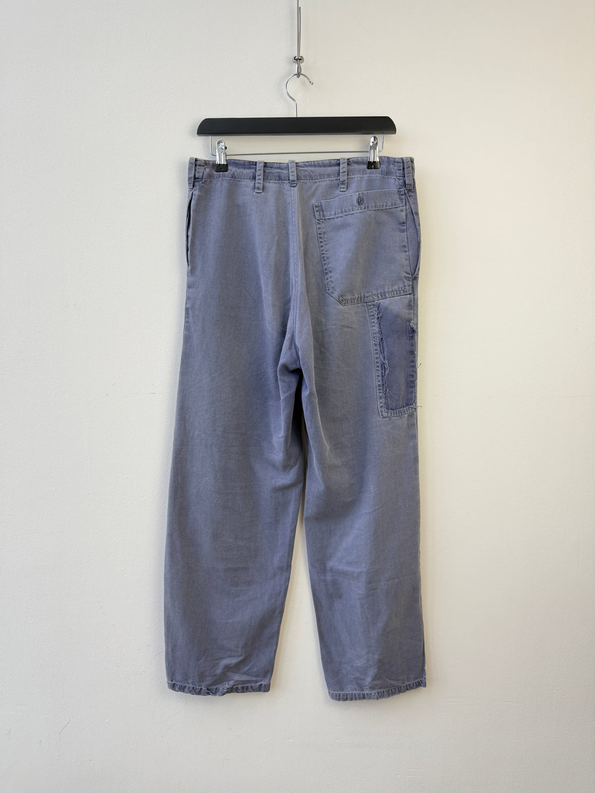 Vintage Workwear Trousers | O/S, Faded Blue