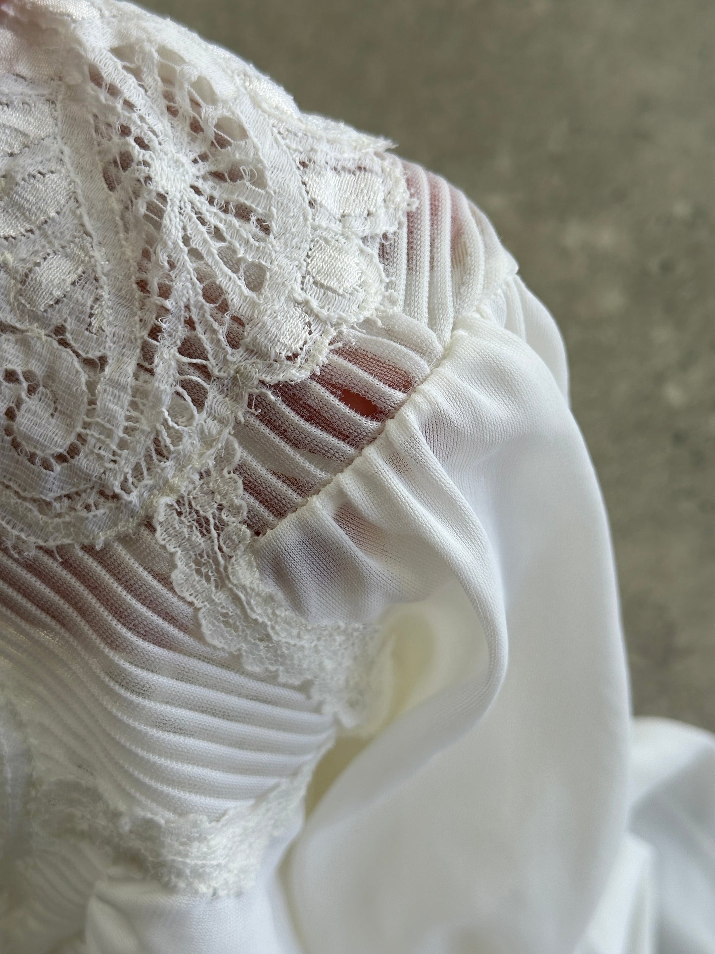 Vintage Sheer Maxi Slip Dress - S/M