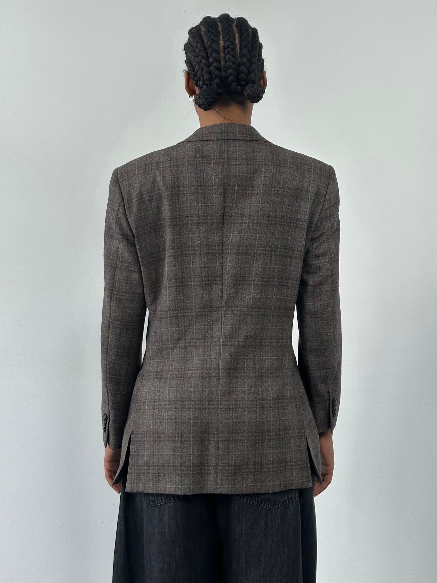 Le Chic x Loro Piana 1990s Pure Wool Check Blazer - 36R/S
