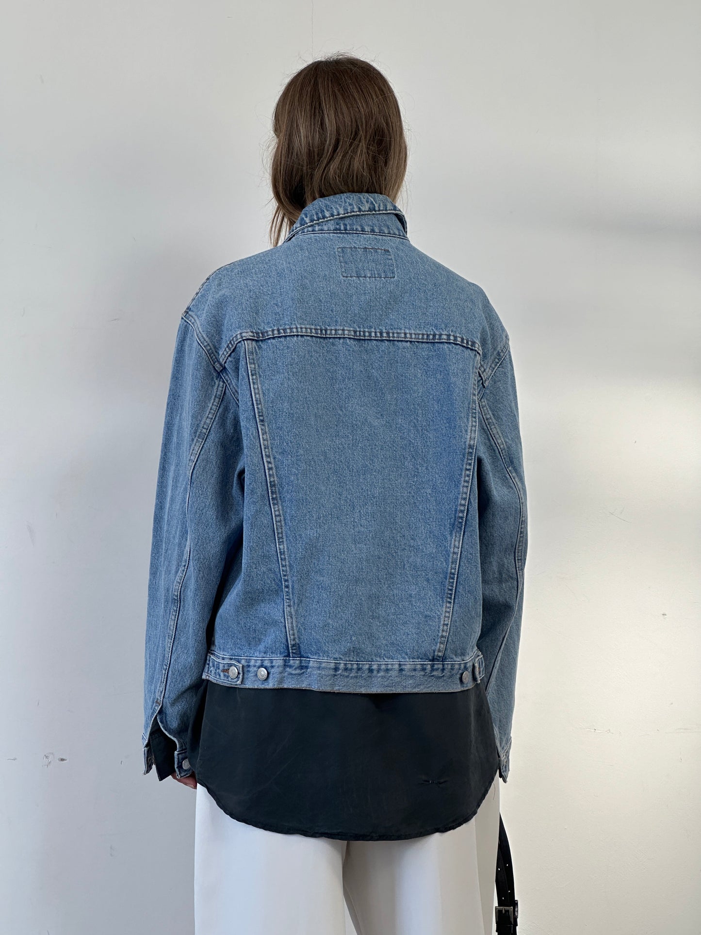 Carrera Italian 80-90s Oversized Denim Jacket - L