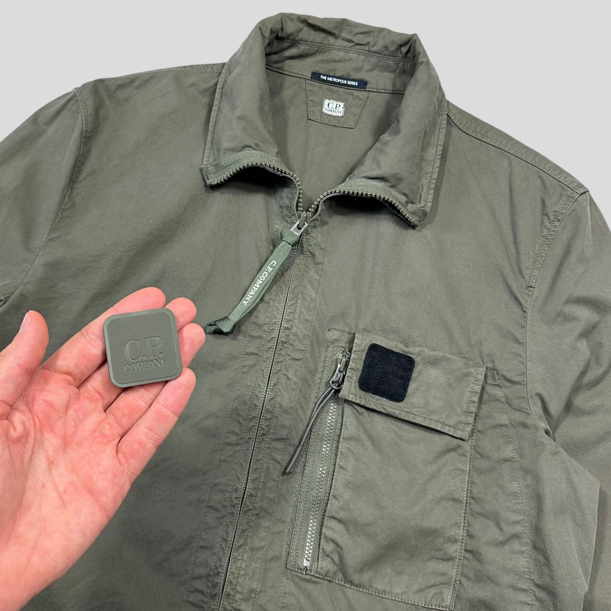 CP Company SS21 Metropolis Badge Overshirt Jacket - S | Green