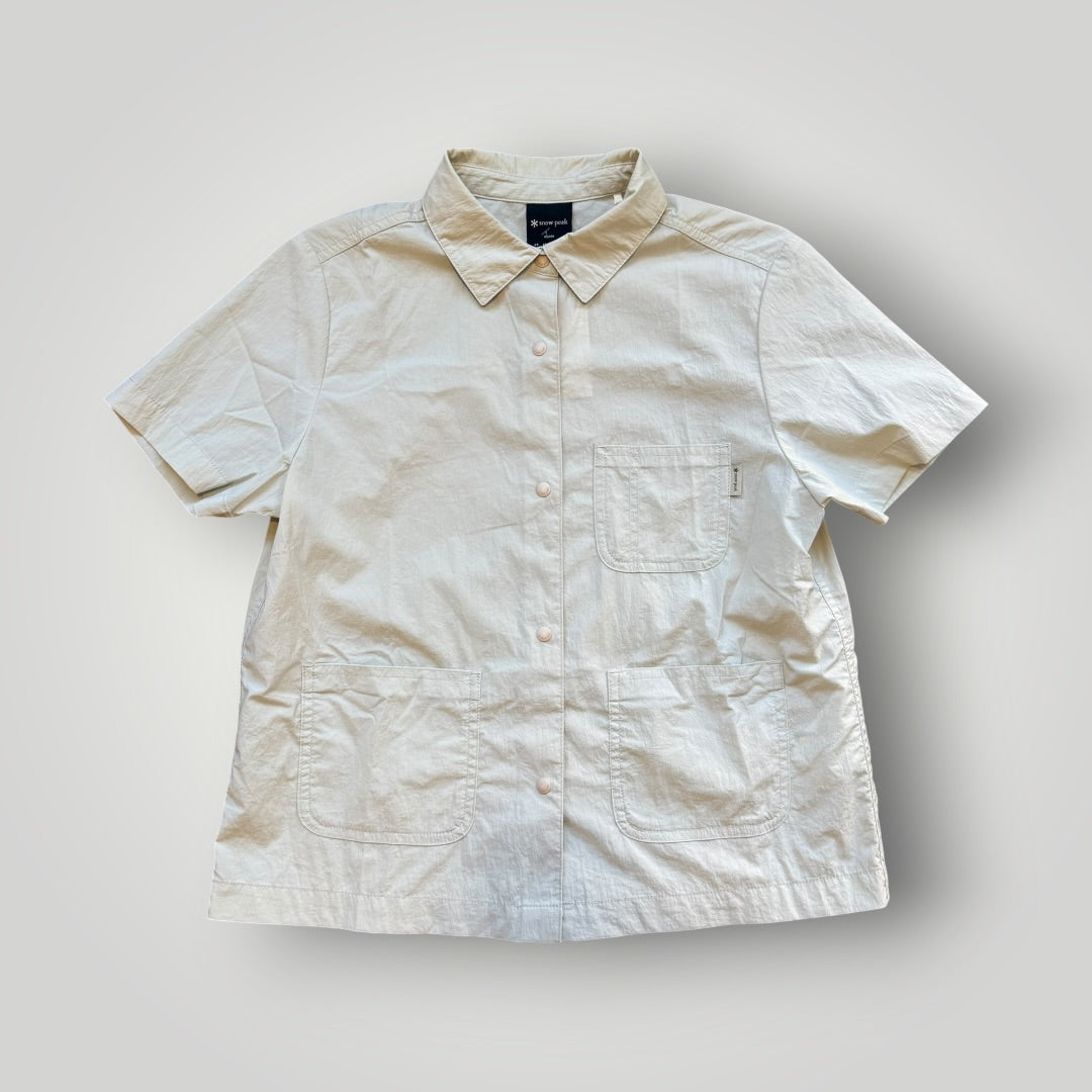 Snow Peak Short Sleeve Technical Overshirt S | O/S, Off-white
