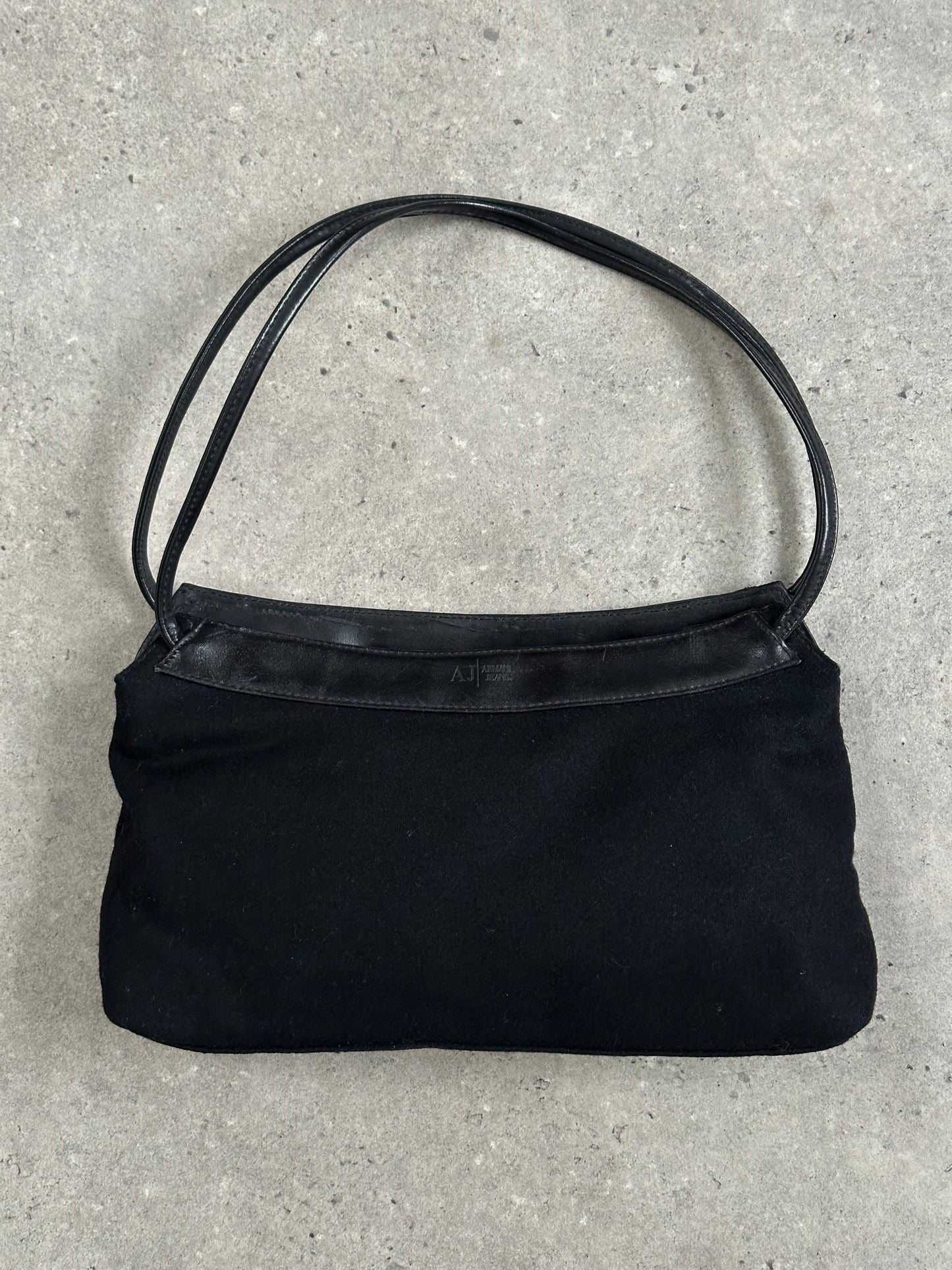 Armani Jeans 2000s Wool Shoulder Bag