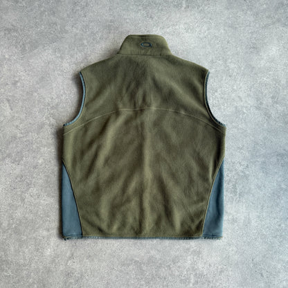 Oakley 2000s two tone fleece vest jacket (M)