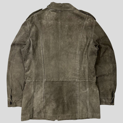 Gucci by Tom Ford FW03 Suede Leather Western Military Jacket - IT54 (L) | Default Title, Multicoloured
