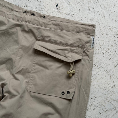 1990s armani jeans cotton snow trousers | O/S, Beige