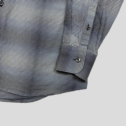 Prada Milano 2009 Shadow Check Print Shirt - M | Default Title, Black and White