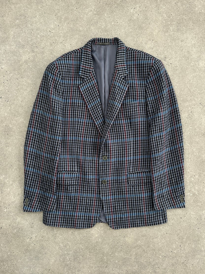 Christian Dior Monsieur 1990s Brushed Wool Houndstooth Blazer - 42R/XL