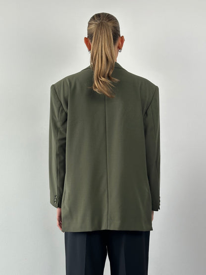 Max Mara Wool Double Breasted Blazer - XL