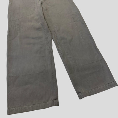 Prada Sport 00’s Twill Cotton Baggy Carpenter Trousers - IT48 | Default Title, Grey