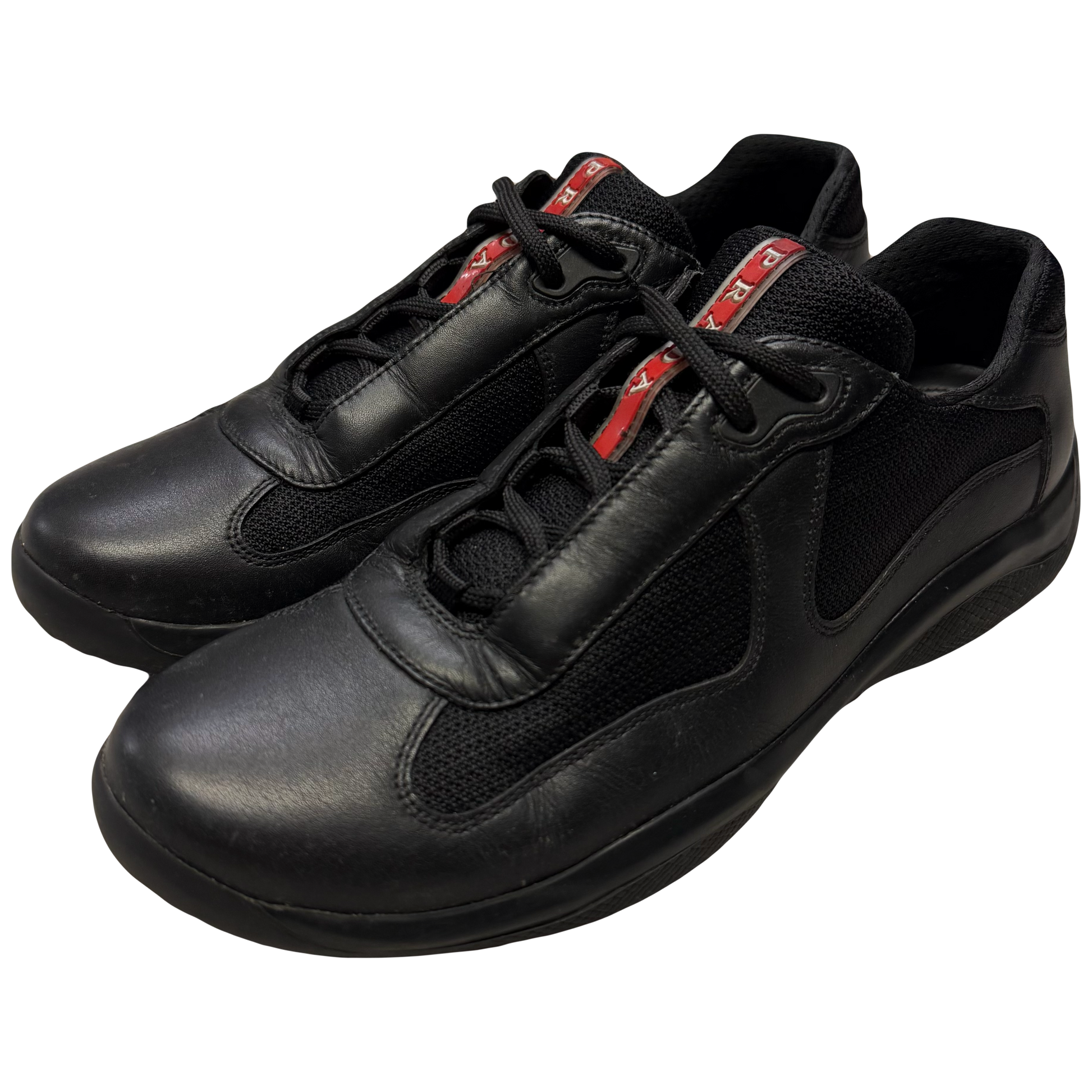 Prada America’s Cup Sneakers In Black (7.5UK/8.5US) | UK 7.5, Black