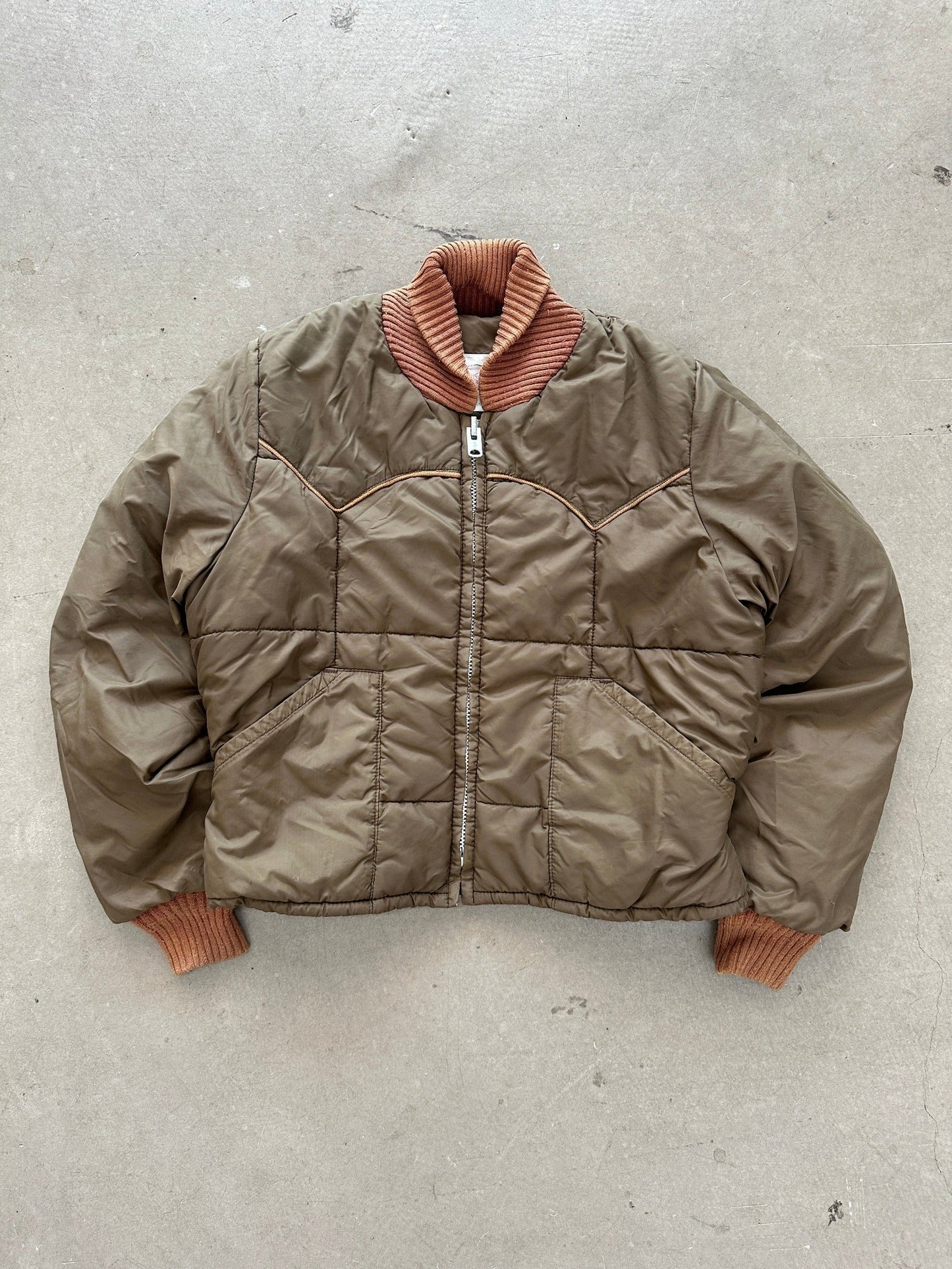 1970’s Double K Down Bomber - S | Small, Red