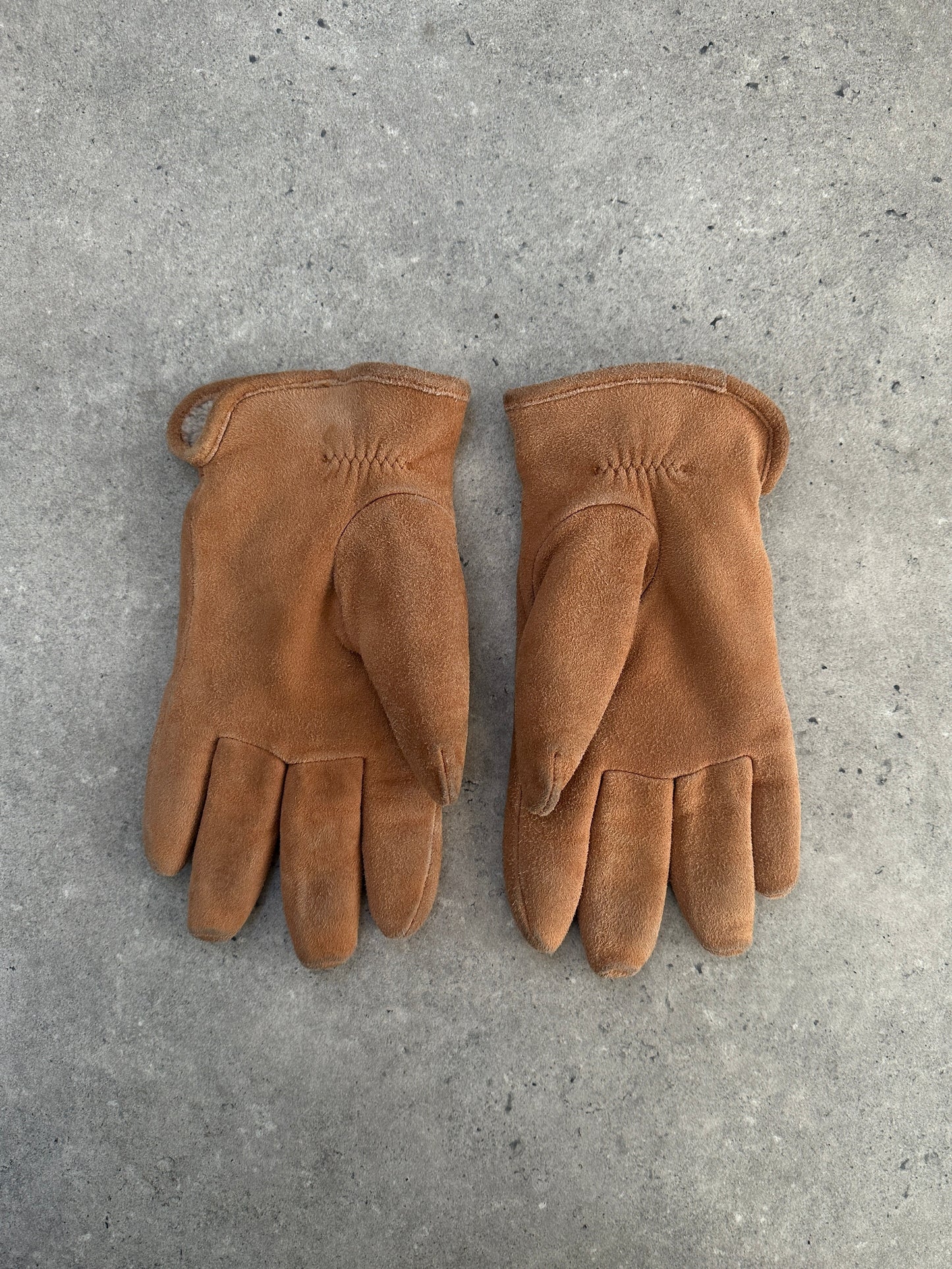 Vintage Suede Gloves - L/XL