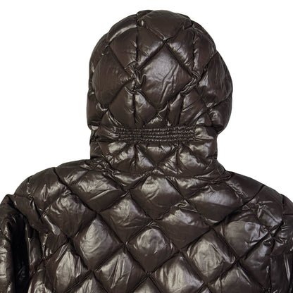 Duvetica Diamond Stitch Puffer Jacket In Brown ( S )