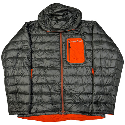 Montbell Reversible Puffer Jacket In Black & Orange ( L )