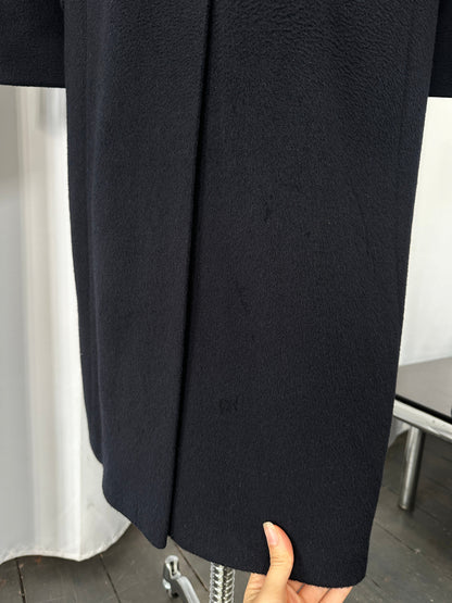 English Vintage 1990s Wool Cashmere Double Breasted Coat - XL