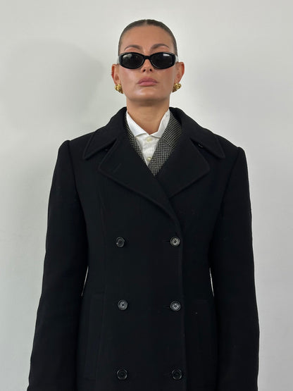 Dolce & Gabbana Wool Floor Length Double Breasted Coat - M/L