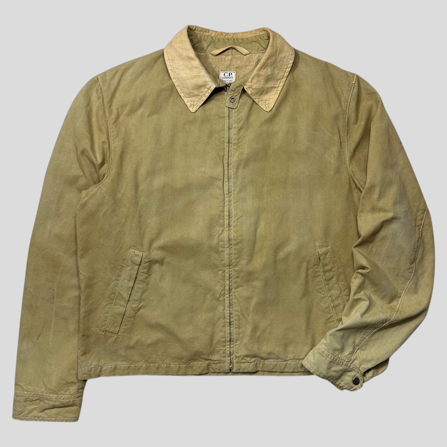 CP Company 2002 Flax Cotton Yellow Boxy Work Jacket - IT54 (L)