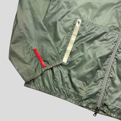 Prada Sport SS00 Transparent Jade Nylon Reflective Jacket - IT50