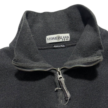 Stone Island 1/4 Zip Up Knit Jumper