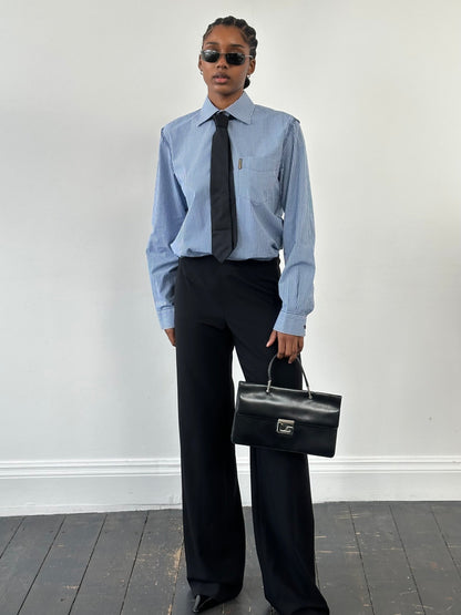 Armani Jeans 2000s Pure Cotton Gingham Reverse Stitch Shirt - M