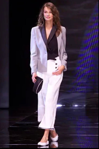 Emporio Armani SS2002 Pure Silk Tuxedo Waistcoat - M