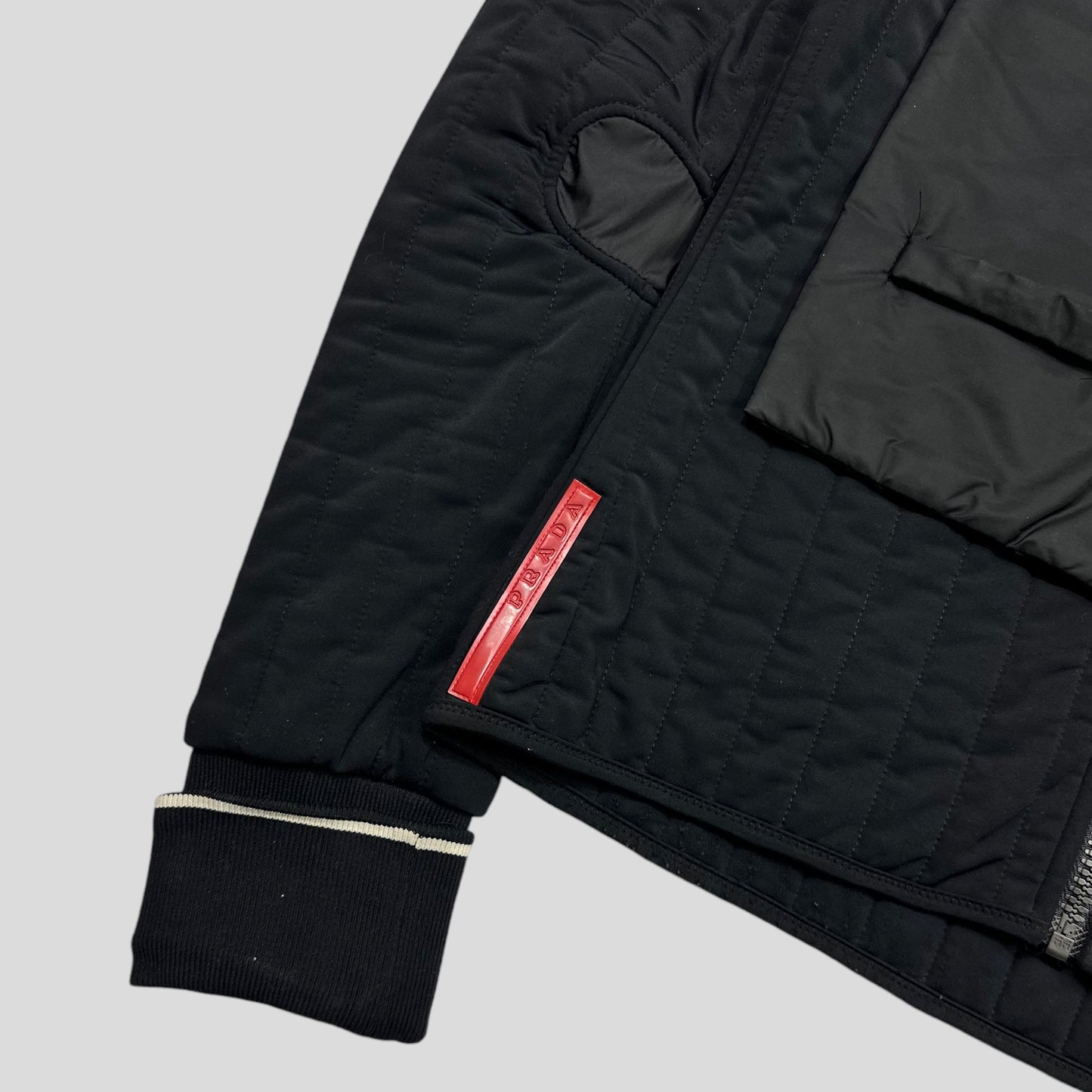 Prada Sport SS00 Quilted Nylon Scarf Jacket - M | Default Title, Green