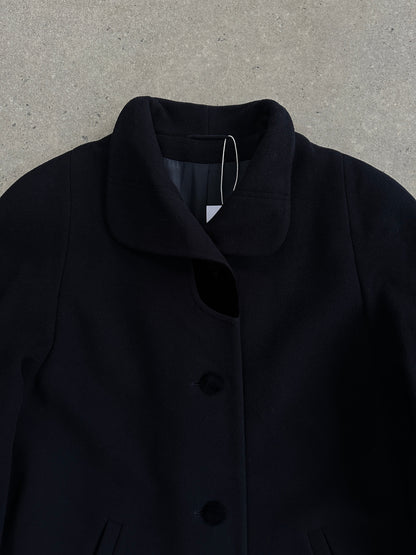 Vintage Mohair Wool Velvet Single Breasted Coat - M/L