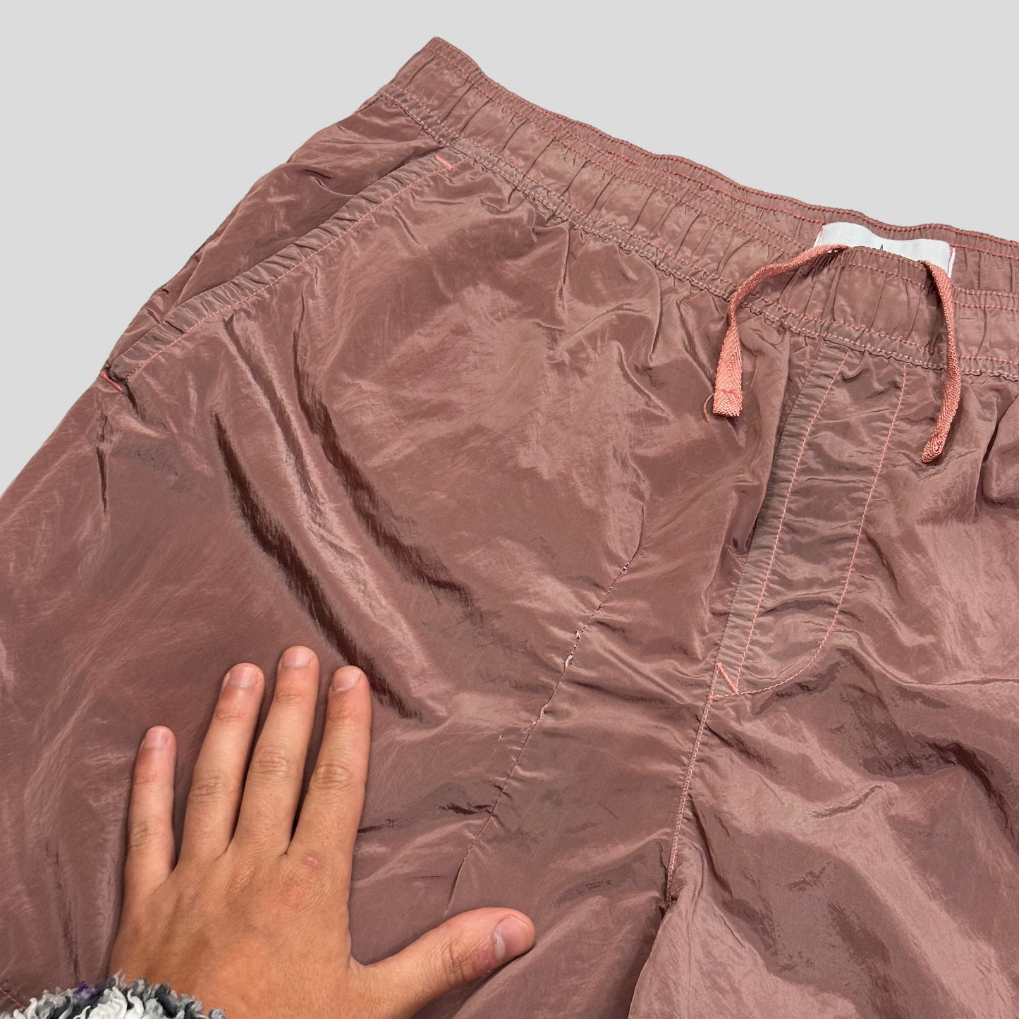 Stone Island SS21 Nylon Metal Compass Logo Shorts - XL/XXL | Default Title, Pink