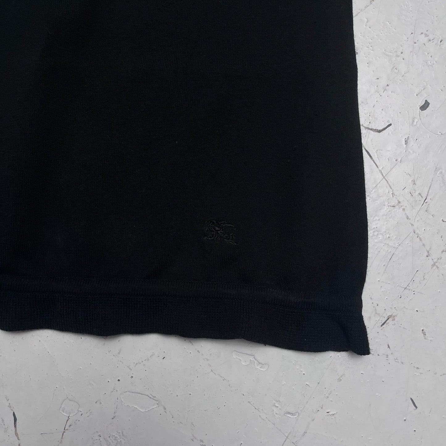 2000s burberry blue label black top | O/S, Black