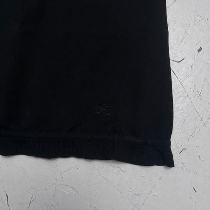 2000s burberry blue label black top | O/S, Black