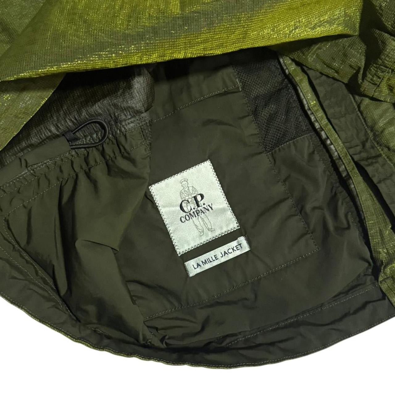 CP Company P.Ri.S.M La Mille Goggle Jacket | Medium, Olive Green