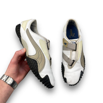 2000's Puma Mostro Leather White/Cream/Blue (UK9) | Default Title, Multicoloured
