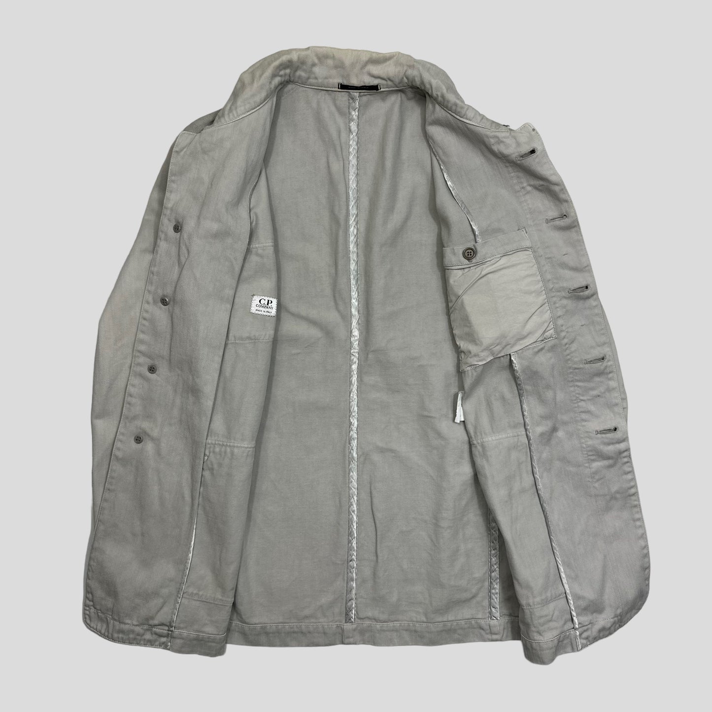 CP Company SS06 Grey Multipocket Cotton Work Jacket - IT50 | Default Title, Grey