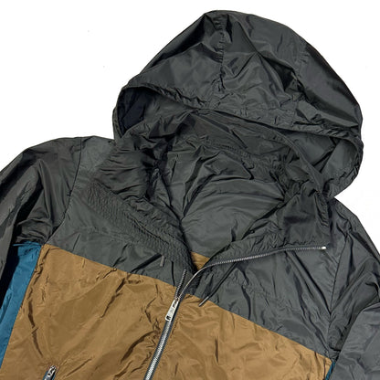 Prada Jacket In Black, Brown & Blue ( XL )