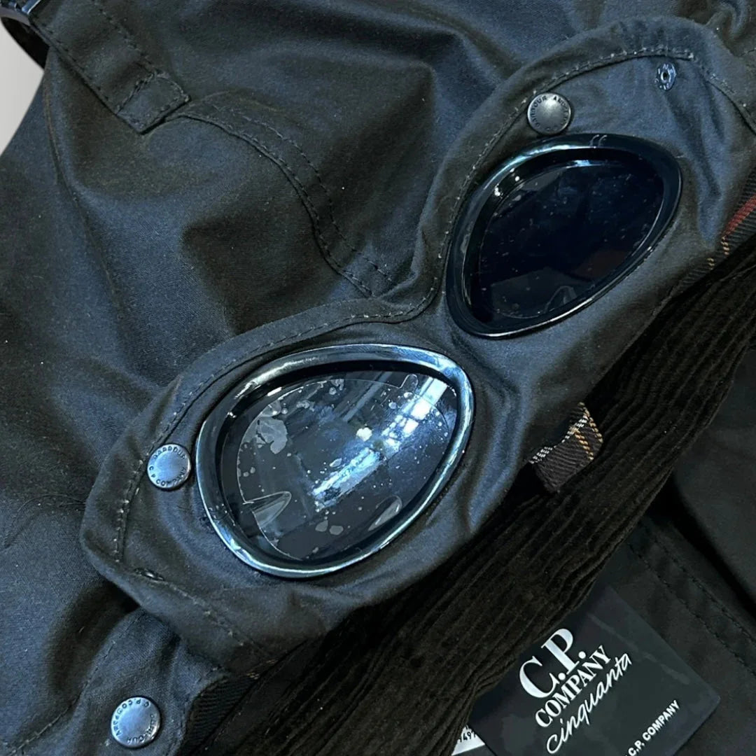 AW 2021 C.P. Company x Barbour 500 Mille Wax Goggle Jacket XL BNWT